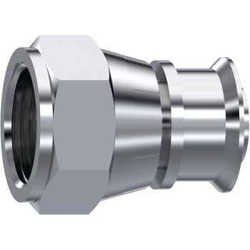 Lasfitting 37° JIC vrouwelijk swivel met guide
