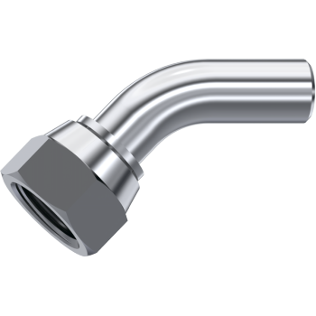 Lasfitting 45° bocht 60° BSPP vrouwelijk swivel