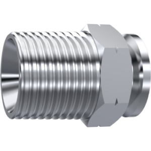 Lasfitting 60° NPT mannelijk met guide