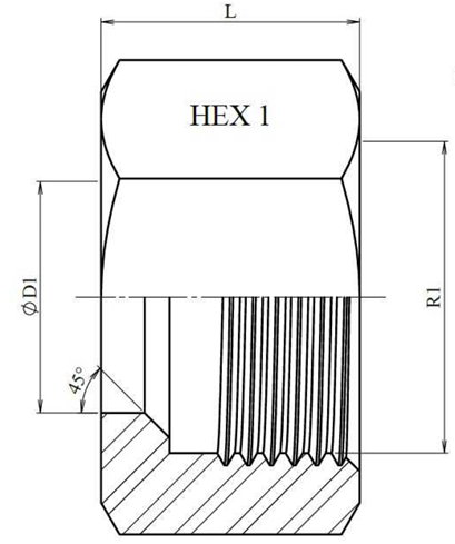 Lasfitting metrisch moer - Afbeelding 2